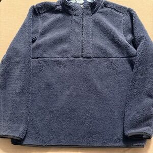 Tommy Bahama Reversible Fleece Pullover Mens L Blue Floral 1/4 Zip Jacket 2xl